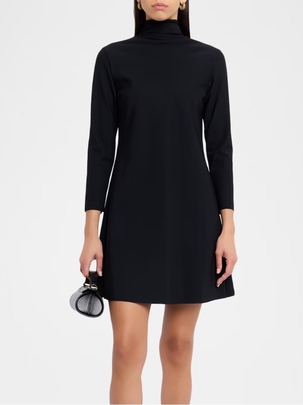 Chiara Boni La Petite Robe Yakat Black Bow-Back Mini Dress | 46 (10/12)